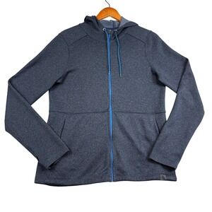 L.L.‎ Bean Hoodie Womens Full Zip Medium Reg Gray Performance Knit